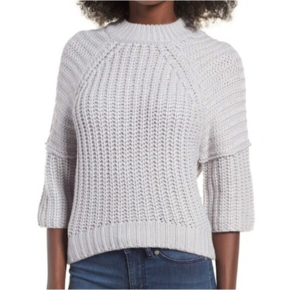 J.O.A. Wide Sleeve Knit Sweater